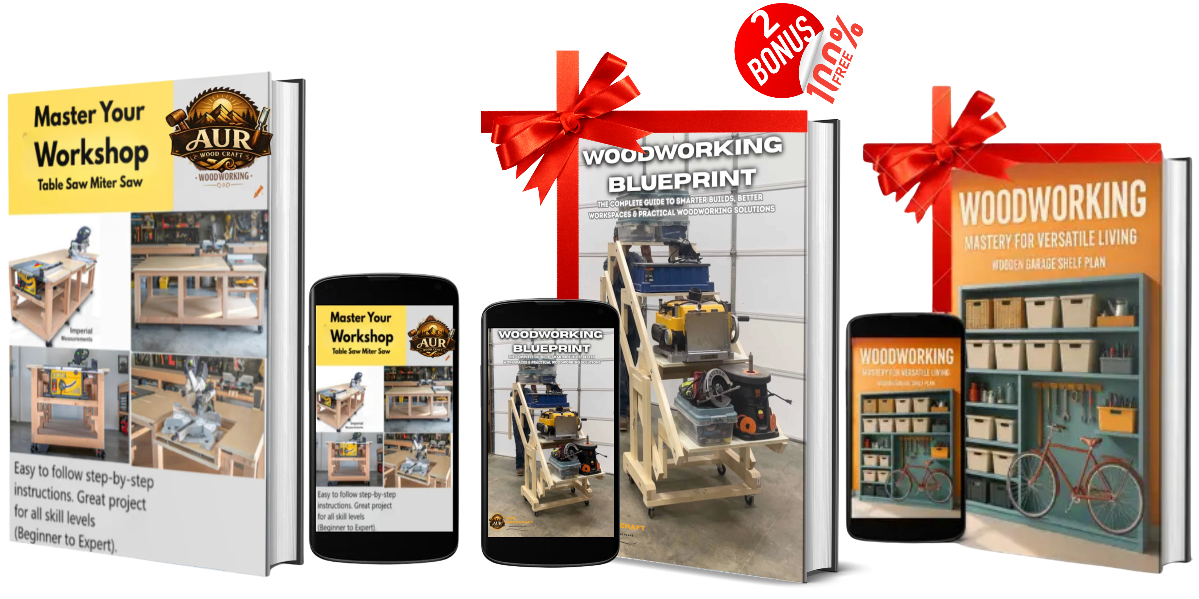Table Saw & Miter Saw Workbench Plans (Imperial) - DIY Woodworking PDF